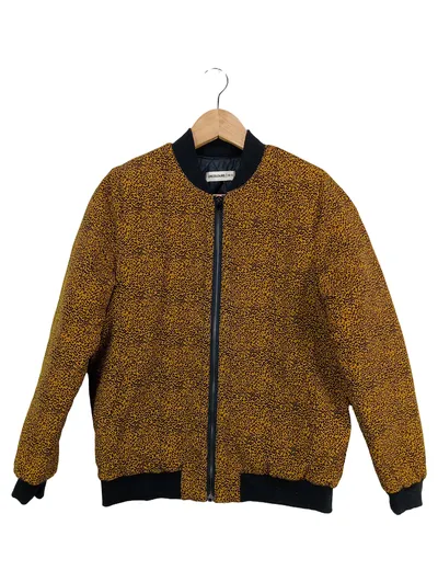 24Colours Bomberjacke Damen Animal Print Leopardenmuster Gelb Gr. 36/S