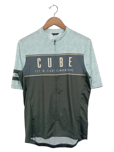 Cube Radtrikot Herren M Kurzarm Sportlich Mehrfarbig Fahrrad Trikot