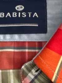 Babista Herren Karohemd Langarm Gr. 41/42 Mehrfarbig Baumwolle Casual 6