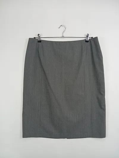 Basler Damen Bleistiftrock Gr. 44 Grau Business Rock Büro Elegant