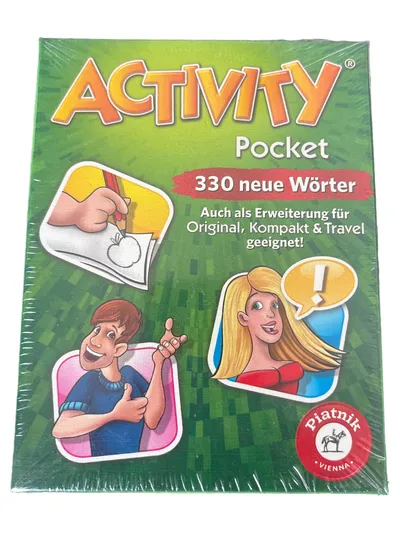 Piatnik Activity Pocket Partyspiel 330 neue Wörter Erweiterung Original Kompakt
