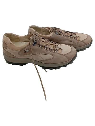 Waldläufer Herren Outdoorschuhe Luftpolster Gr. 41 Beige Leder