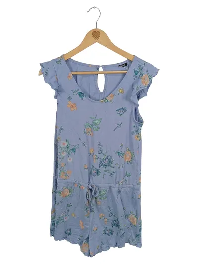 Vivance Dreams Damen Sommerkleid Gr. 36 S Blau Blumenmuster Casual