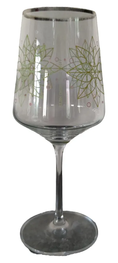 RITZENHOFF Julien Chung Weinglas Modern Transparent Blumenmuster 23cm