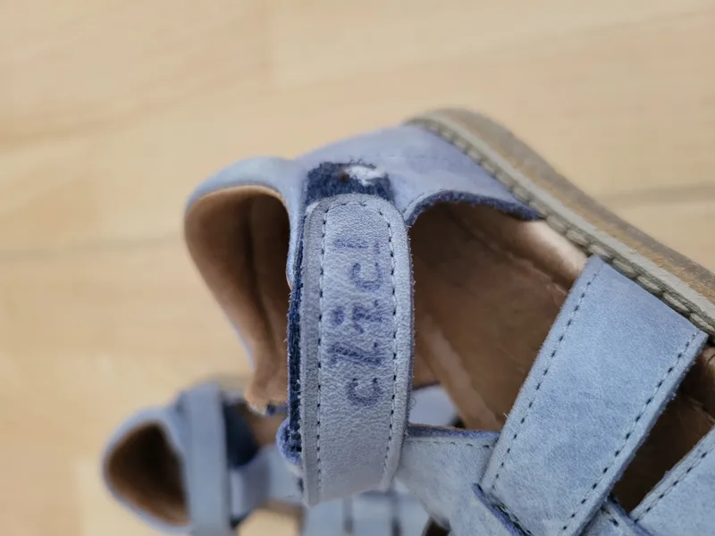 CliC Kinder Sandalen Gr. 23 Blau Praktisch Klettverschluss 3