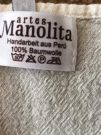 Manolita Damen Bluse Gr. 38 Weiß Baumwolle Stickerei Kurzarm Feminin 4