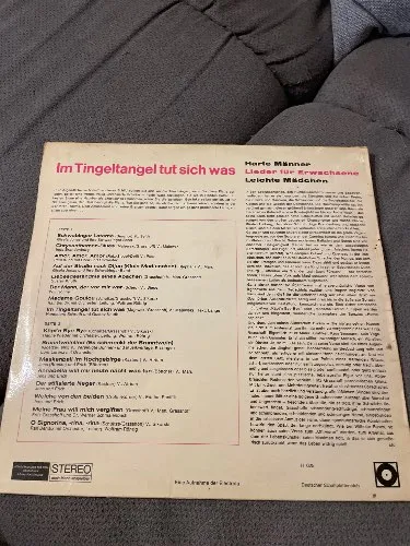 Harte Männer Leichte Mädchen - Lieder für Erwachsene Vinyl LP Schlager 5