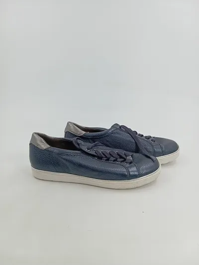 CAPRICE Damen Schnürschuhe Sneaker Gr. 39 Blau Casual Leder Optik