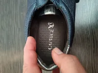 CAPRICE Damen Schnürschuhe Sneaker Gr. 39 Blau Casual Leder Optik 4