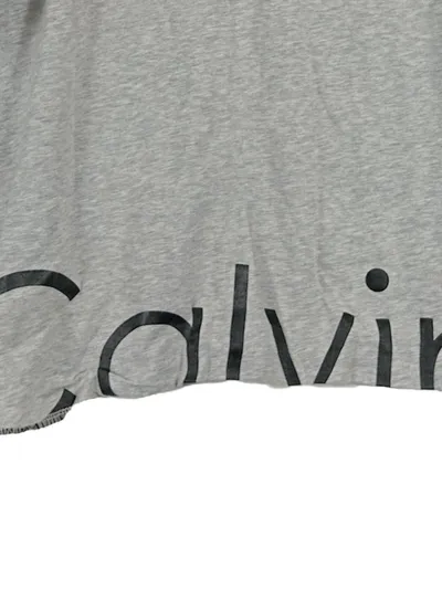 Calvin Klein Jeans Damen T-Shirt Grau 36/S Logo