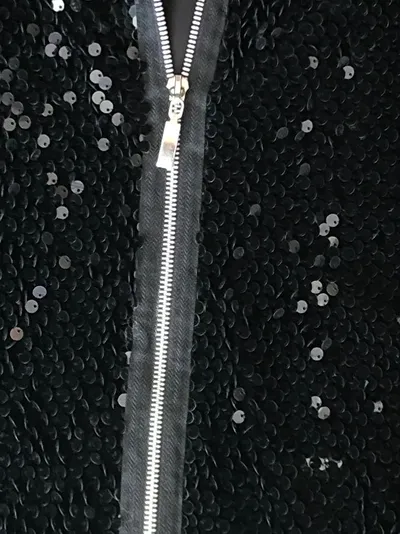Topshop Damen Abendkleid Pailletten Schwarz Gr. 38/M Glamourös Reißverschluss