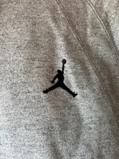 Jordan Kapuzenpullover Hoodie Herren Gr. L Grau Jumpman Sportlich
