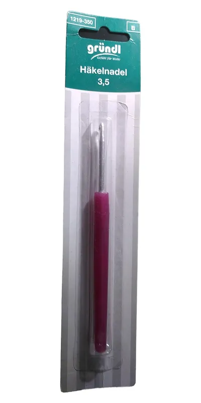 Gründl Häkelnadel 3,5 mm Pink Ergonomisch Neu