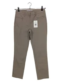 Ashley Brooke Damen Stoffhose Beige Gr. 36 Casual Baumwolle Uni 1