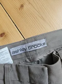 Ashley Brooke Damen Stoffhose Beige Gr. 36 Casual Baumwolle Uni 5