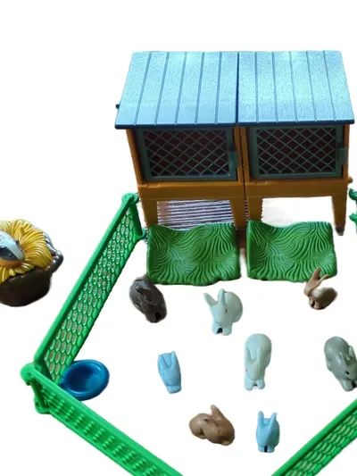 Playmobil Kaninchenstall mit Zubehör Spielfiguren-Set