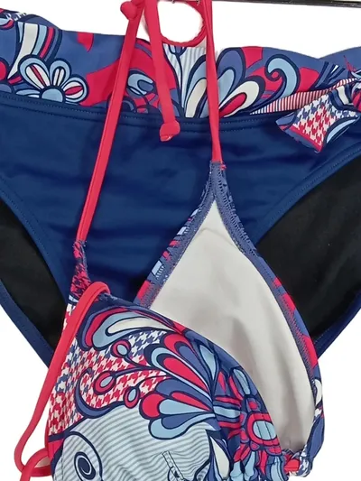 Étirel Damen Bikini Mehrfarbig Modisch Florales Muster Gr. 38 Bademode
