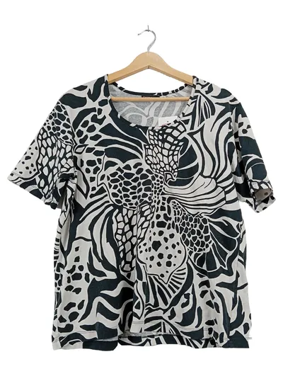 Bianca Damen T-Shirt Animal Print Gr. 40/L Mehrfarbig
