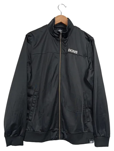 Dickies Trainingsjacke Herren Schwarz Logo Print Polyester Sport UNI