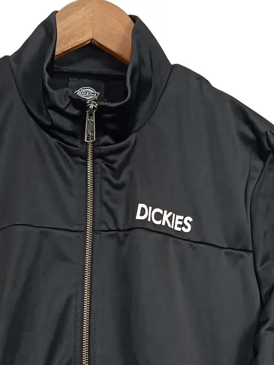 Dickies Trainingsjacke Herren Schwarz Logo Print Polyester Sport UNI