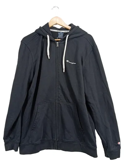 Champion Herren Sweatjacke Kapuzenjacke Hoodie Schwarz Gr. XXL