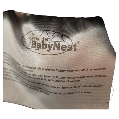 Odenwälder Baby Schlafsack Uni Schwarz Gr. 80 Kinder