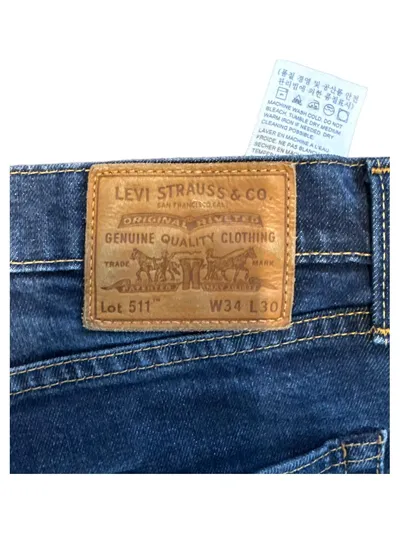 Levi's 511 Herren Jeans Regular Fit Blau W34/L30 Denim Hose