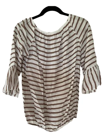 CARTOON Damen Bluse gestreift Glockenärmel Gr. 38 Casual