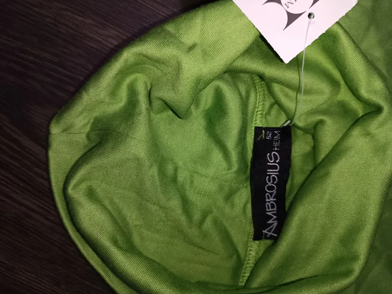AMBROSIUS HEIM Damen Bluse Grün Basic Rollkragen Ärmellos Gr. 52/6XL 4