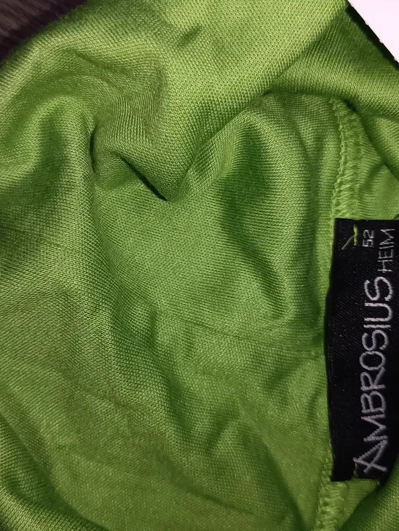 AMBROSIUS HEIM Damen Bluse Grün Basic Rollkragen Ärmellos Gr. 52/6XL 5