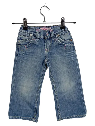 Vingino Mädchen Jeans Regular Fit Gr. 98 Blau Baumwolle