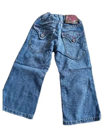 Vingino Mädchen Jeans Regular Fit Gr. 98 Blau Baumwolle