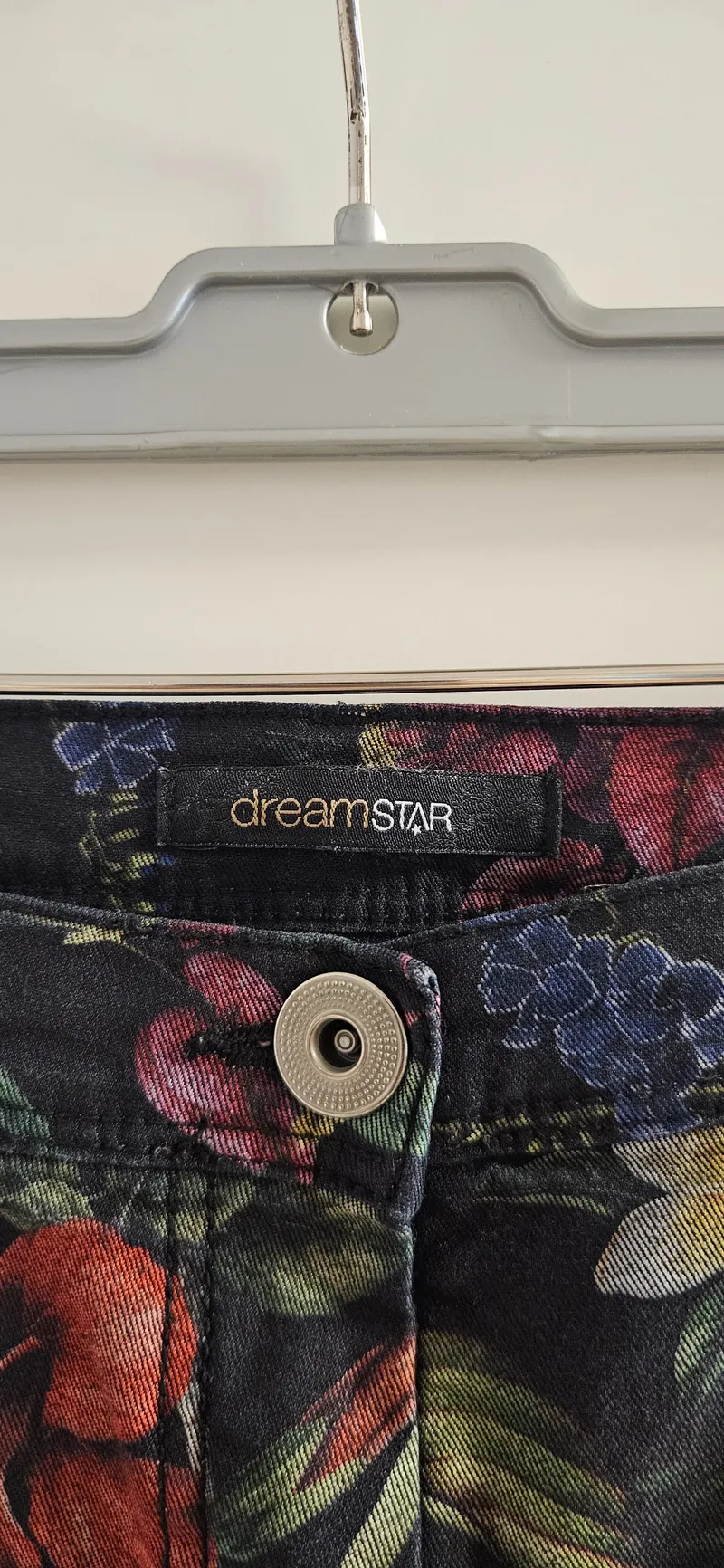 Dreamstar Damen Stoffhose Blumenmuster Mehrfarbig Gr. 40 Casual 5
