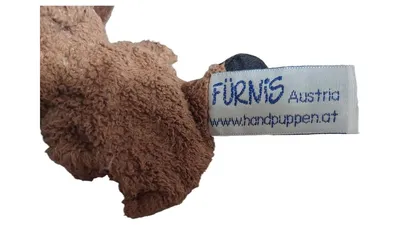 FÜRNIS Handpuppe Elch Braun Plüschtier Spielzeug Kinder