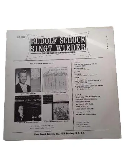 Rudolf Schock Vinyl LP Schlager Berliner Symphoniker Fiesta