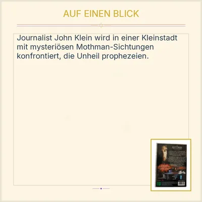 EuroVideo Die Mothman Prophezeiungen DVD Richard Gere Horror Okkultismus