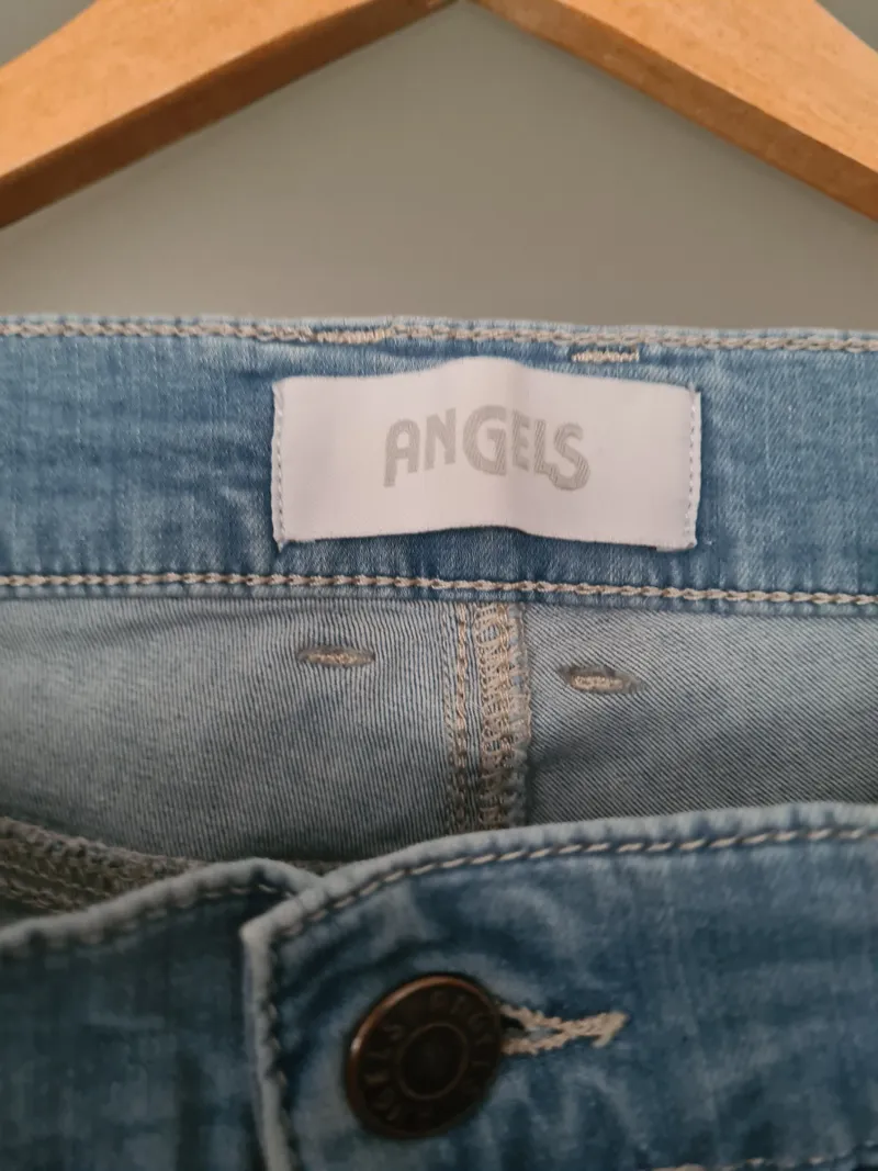 ANGELS Damen Jeans Bootcut Hellblau Stretch Gr. 36 W28 L31 2