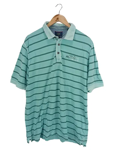 Casa Moda Herren Poloshirt gestreift Türkis Gr. 54 XXL Kurzarm Baumwolle