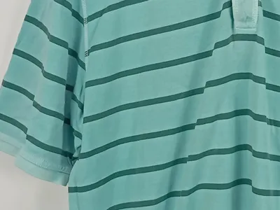 Casa Moda Herren Poloshirt gestreift Türkis Gr. 54 XXL Kurzarm Baumwolle