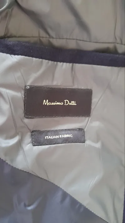 Massimo Dutti Klassischer Herren Mantel Gr. 54/XXL Blau Business