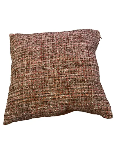 Depot Kissenhülle Tweed Dekokissen Bezug Mehrfarbig Eckig 38x38 cm Modern