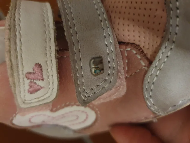 Elefanten Lauflernschuhe Sneaker Kinder Größe 20 Rosa Grau Leder Klettverschluss 5