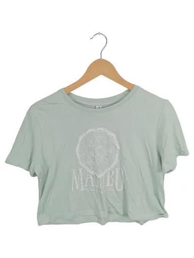 Piazza Italia Damen T-Shirt Malibu Gr. 36/S Grün Casual