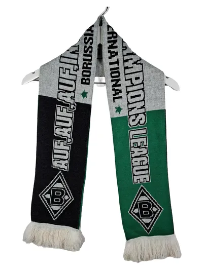 Borussia Mönchengladbach Fanschal Logo Grün Schwarz 16x150cm Herren Sport