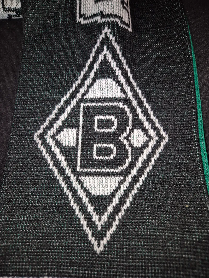 Borussia Mönchengladbach Fanschal Logo Grün Schwarz 16x150cm Herren Sport 2