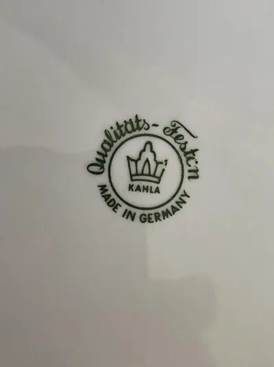 KAHLA Kuchenteller Porzellan Weiß Goldrand Elegant 24cm Teller