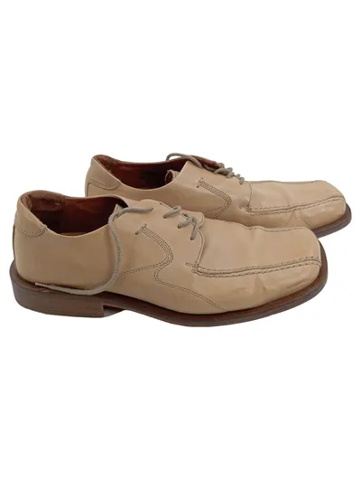 Borelli Herren Schnürschuhe Business Gr. 42 Beige Leder