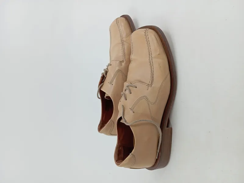 Borelli Herren Schnürschuhe Business Gr. 42 Beige Leder 2