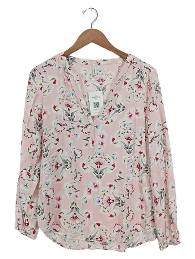 Soyaconcept Damen Blusenkleid Rosa Blumenmuster Gr. 36/S Casual