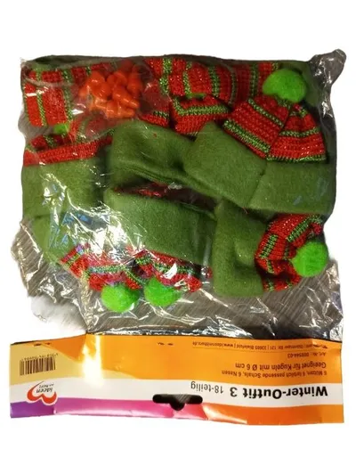 Ideen mit Herz Schneemann Bastelset Weihnachten Kreativ Set Grün Gestreift